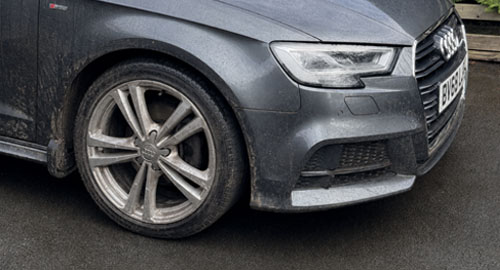 Road-used exterior